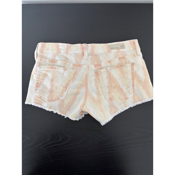 Adriano Goldschmied Shorts 26 Daisy Jean Low Rise Frayed Hem Y2K Surfer Girl - Picture 4 of 14